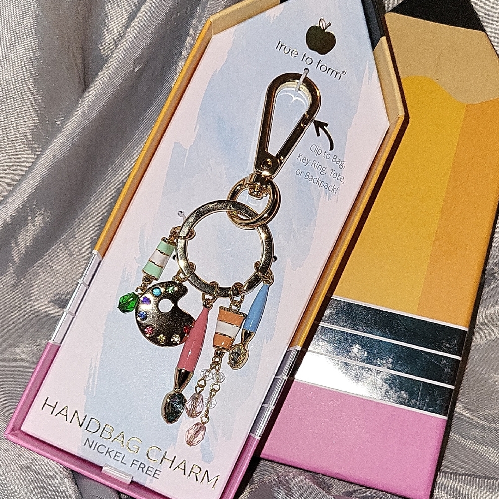 True To Form Artist Supplies bag Charm BNIB HL TL M Teacher Paint Craft Art